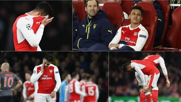 La frustración de Alexis tras dolorosa caída en Champions