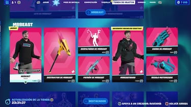 El youtuber con más suscriptores del mundo llega a Fortnite: así son las skins de MrBeast