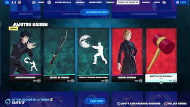 Cómo conseguir todas las nuevas skins de Jujutsu Kaisen en Fortnite