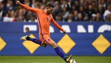 Vincent Janssen in action for Holland