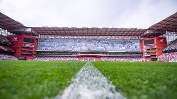 Así luce la cancha del Nemesio Díez previo a un partido.