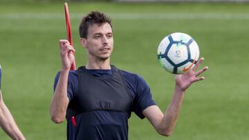 Iturraspe entrenando con el Athletic.