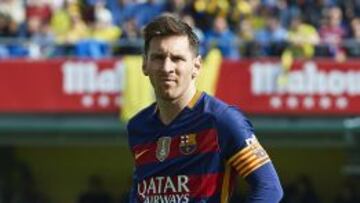 Leo Messi, en el último partido del Barça ante el Villarreal.