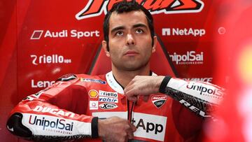 Petrucci durante el FP1 del GP de Valencia 2019.