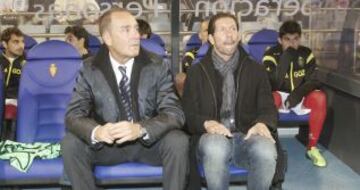 Víctor Fernández y Diego Simeone.