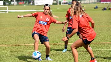 Entrenamiento de la Selección Colombia Femenina previo a la Copa América.