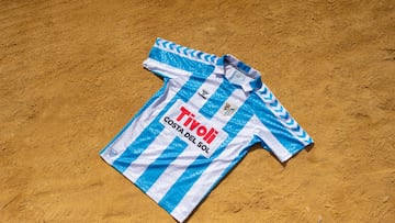 Camiseta del 120 aniversario del fútbol malagueño.