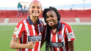 Deyna Castellanos y Ludmila, jugadoras del Atl&eacute;tico. 