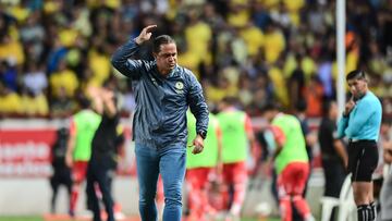 Andre SOares Jardine head coach of America during the 9th round match between Necaxa and America as part of the Liga BBVA MX, Torneo Apertura 2024 at Victoria Stadium on September 21, 2024 in Aguascalientes, Mexico.