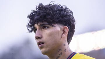 Kevin Alvarez of America during the 17th round match between America and Mazatlan FC as part of the Liga BBVA MX, Torneo Clausura 2025 at Ciudad de los Deportes Stadium, on April 19, 2025 in Mexico City, Mexico.