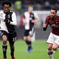 Cuadrado, una de las figuras en el empate de Juventus ante Milan