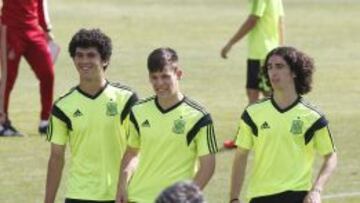 Entrenamiento de Espa&ntilde;a sub-17