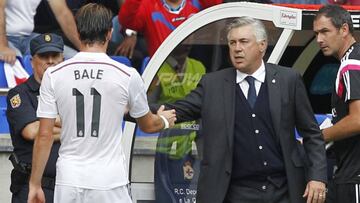 Ancelotti reveals that Bale asked to play in a deep, central role