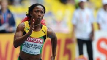 La campeona olímpica y mundial, Shelly-Ann Fraserr-Pryce.