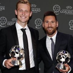 De Jong avisa al Madrid: "El que se enfrenta a Messi siempre está más nervioso, yo lo estaría..."