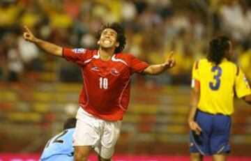 Jorge Valdivia el día en que Chile clasificó al Mundial de Sudáfrica 2010.