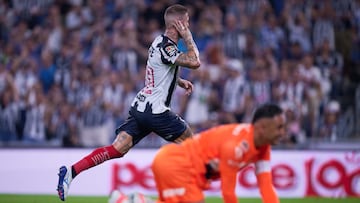 Sergio Ramos celebrates his goal 1-1 of Monterrey during the 13th round match between Monterrey and Pumas UNAM as part of the Liga BBVA MX, Torneo Apertura 2025 at BBVA Bancomer Stadium, on October 18, 2025 in Monterrey, Nuevo Leon, Mexico.