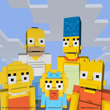 Los Simpsons llegan a Minecraft en Xbox One y 360