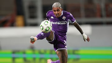 FLORENCE, ITALY - OCTOBER 2: Domilson Cordeiro dos Santos known as Dodo of ACF Fiorentina in action during the UEFA Conference League 2025/26 League Phase MD1 match between ACF Fiorentina and SK Sigma Olomouc at Stadio Artemio Franchi on October 2, 2025 in Florence, Italy. (Photo by Gabriele Maltinti/Getty Images)