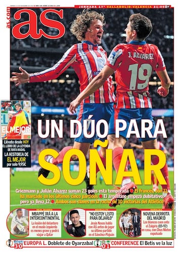 Las portadas de AS de diciembre