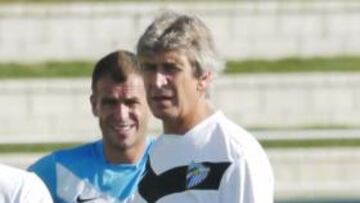 <b>SIN REFUERZOS. </b>Pellegrini, durante la sesión de ayer.