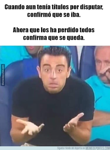 “Se queda”: Los mejores memes de la marcha atrás de Xavi