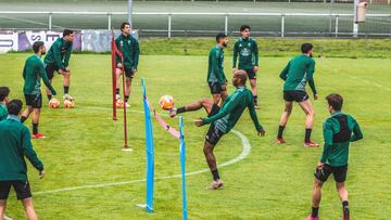 Entrenamiento del Racing de Ferrol.