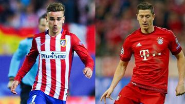 Griezmann y Lewandowski.