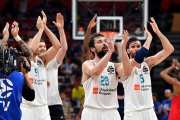 Sergio Llull y Rudy Fernández.