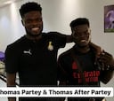 Thomas Partey presenta a su doble