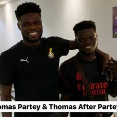 Thomas Partey presenta a su doble