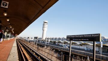 Ronald Reagan Washington National Airport is seen from subway station, in the aftermath of the collision of American Eagle flight 5342 and a Black Hawk helicopter that crashed into the Potomac River, in Arlington, Virginia, U.S., January 30, 2025. REUTERS/Eduardo Munoz