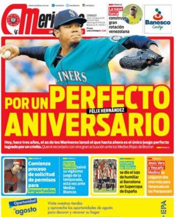 Portadas de la prensa deportiva