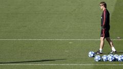 Lopetegui dirige el entreno en medio de la tormenta de rumores