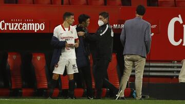 Navas, tras una lesión.