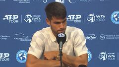 Alcaraz se abre en rueda de prensa: la explicación de por qué destrozó la raqueta es muy dura