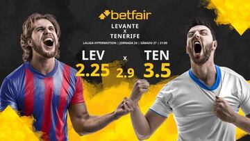 Levante UD vs. CD Tenerife: horario, TV, estadísticas, clasificación y pronósticos