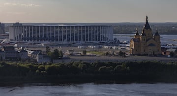 Detalle del estadio de Nizhni Nóvgorod