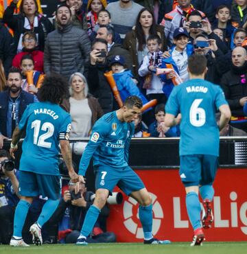 Cristiano Ronaldo celebra el 0-2.