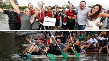 McLaren ganó la carrera de balsas que la Fórmula 1 organizó en Montreal.