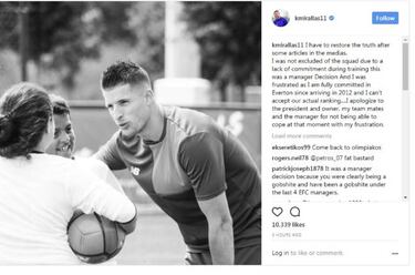 Mirallas: "Me siento frustrado por la situación del Everton"