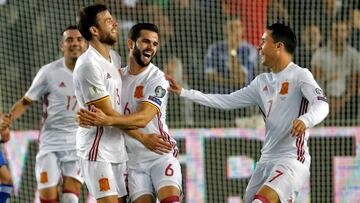 Spain is already qualified for the 2018 World Cup in Russia. / AFP PHOTO / THOMAS COEX