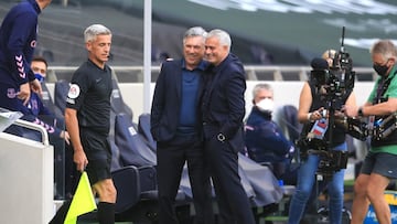 Mourinho y Ancelotti. 