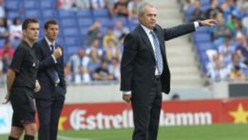 Aguirre, durante el partido.