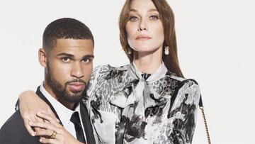 Ruben Loftus-Cheek se pasa a la moda posando con Carla Bruni