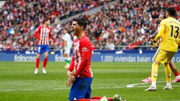 El Atleti se frena en seco y echa en falta a su hombre gol