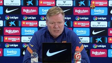 Koeman: "Estamos trabajando para mejorar al equipo"