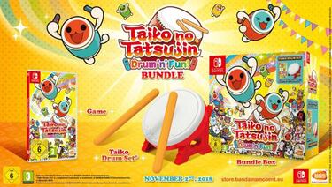 Taiko no Tatsujin: Drum'n'Fun! de Switch llega con tambor a Europa
