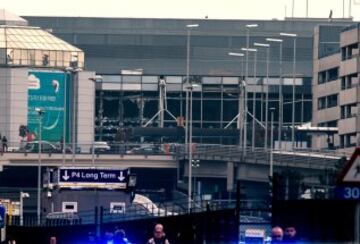 Evacuaci¨®n del aeropuerto de Bruselas.