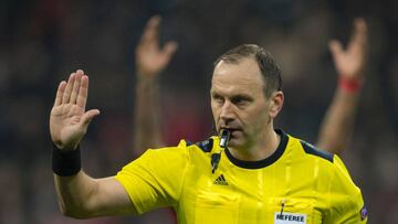 Jonas Eriksson, durante el partido de vuelta de la semifinal de Champions de la temporada pasada, disputado entre el Madrid y la Juventus en el Bernab&eacute;u.